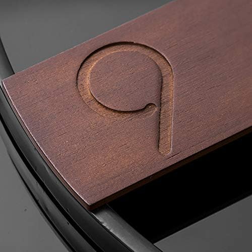 23.6-Inch Modern Walnut Dial Wall Clock with Metal Frame