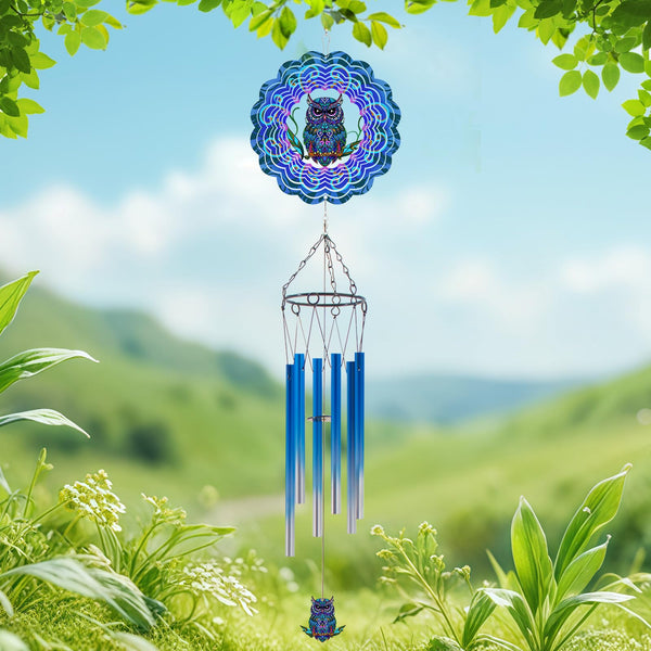 Wind Chimes with Rooster Wind Spinner, Chicken Gifts for Men, Women, Retirement, Teacher, Parents - Outdoor Hanging Decor Clearance for Garden, Patio, Backyard Or Porch