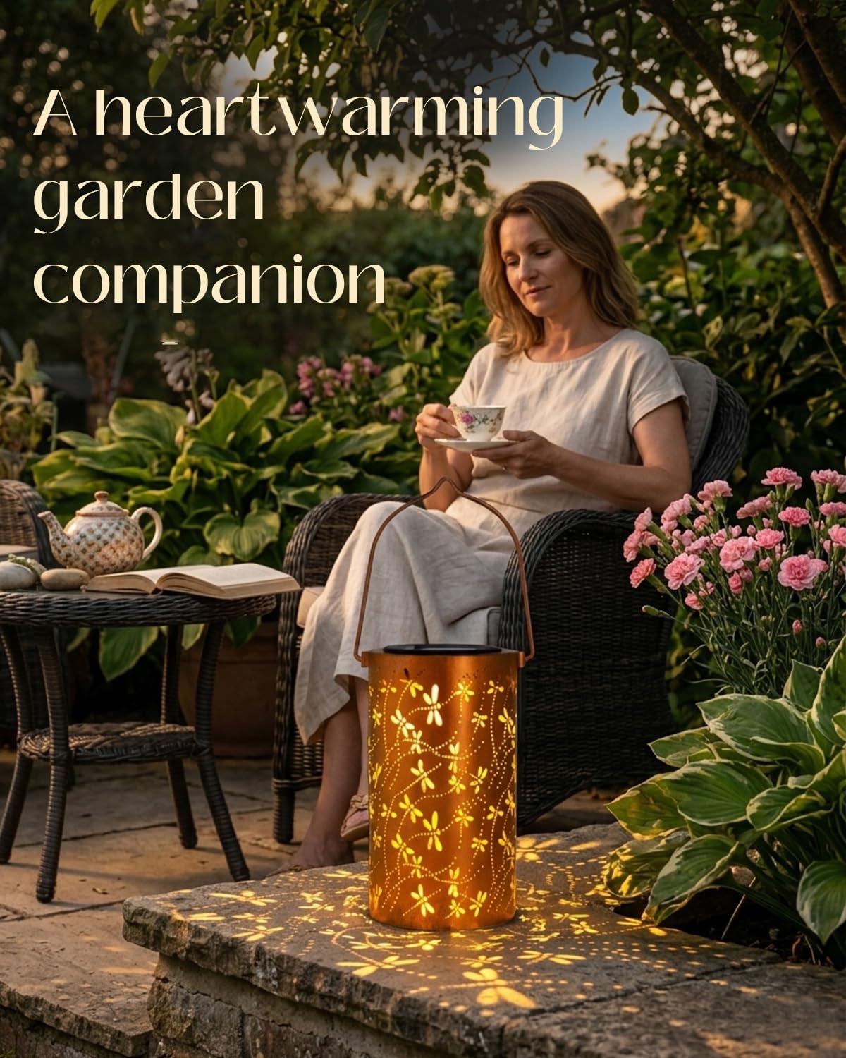 Dragonfly Solar Lantern – Unique Garden Gift for Mom, Grandma & Nature Lovers