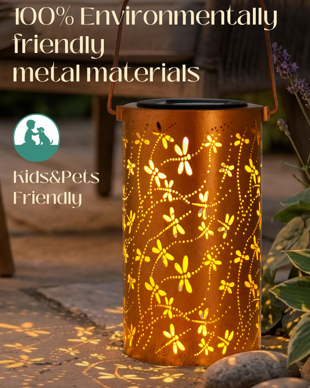 Dragonfly Solar Lantern – Unique Garden Gift for Mom, Grandma & Nature Lovers
