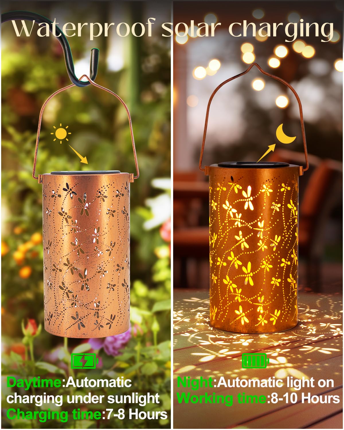 Dragonfly Solar Lantern – Unique Garden Gift for Mom, Grandma & Nature Lovers