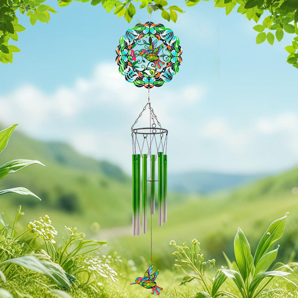 Wind Chimes with Rooster Wind Spinner, Chicken Gifts for Men, Women, Retirement, Teacher, Parents - Outdoor Hanging Decor Clearance for Garden, Patio, Backyard Or Porch