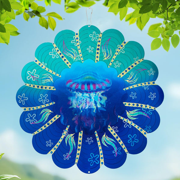 Butterfly Metal Wind Spinners - Butterfly Gifts for Women Mom Grandma Wife, Hanging Animations Wind Spinner for Outdoor & Indoor Decorations, 12 inch for Ornament Gifts
