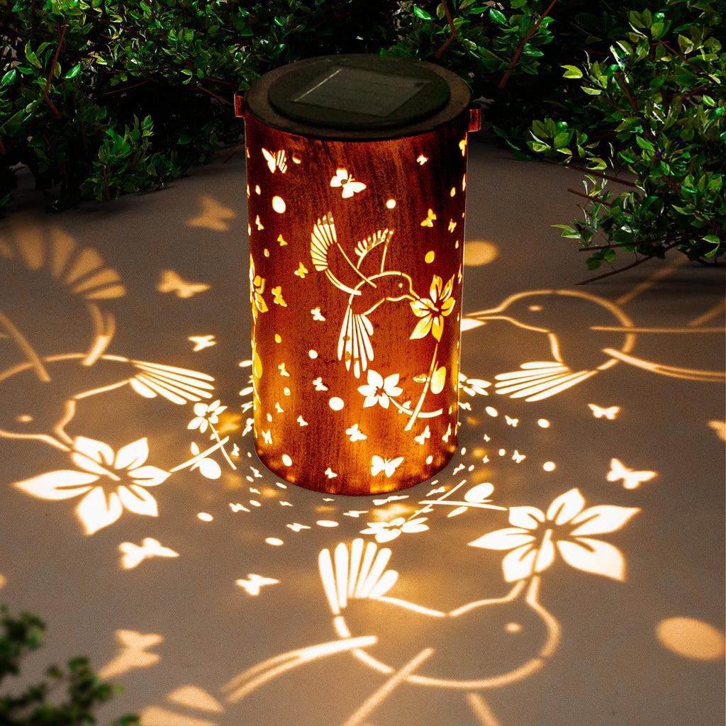 Hummingbird Solar Lantern for Garden, Patio & Outdoor Decor